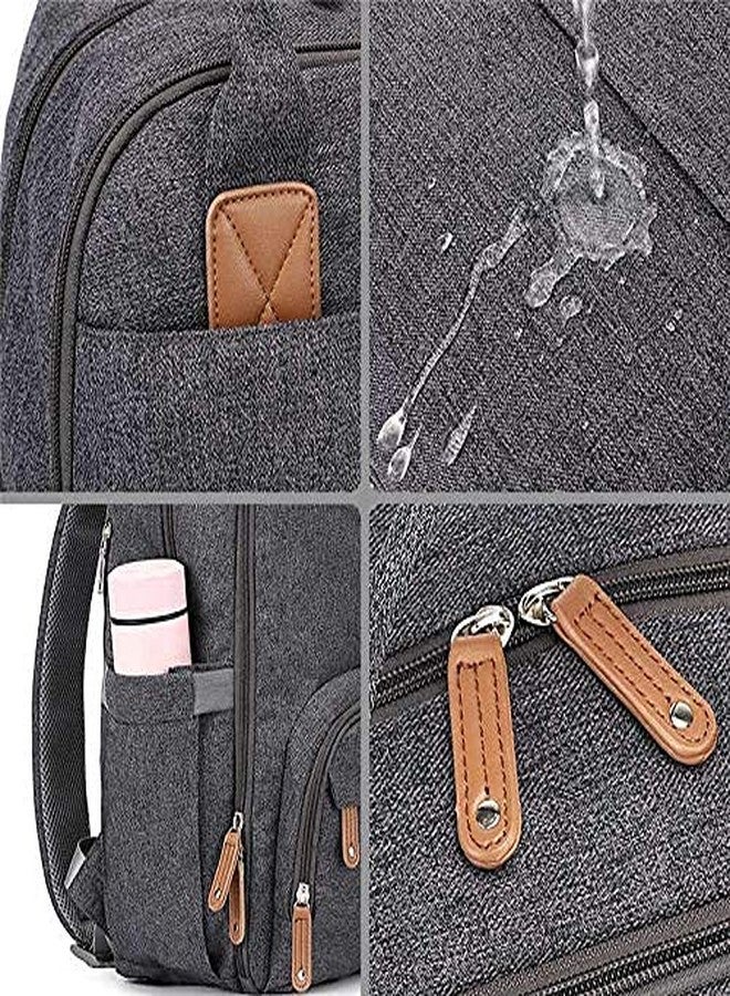 TRUE HUMAN Designer ultra premium Multipurpose Diaper bag, baby bags, Anti Theft, Maternity Bag, Nappy Bag mothers bags, Baby Shower Gift (GREY) - Image 5
